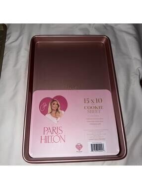 PARIS HILTON 15X10 COOKIE SHEET PARIS HILTON COOKIE SHEET ROSE GOLD NEW